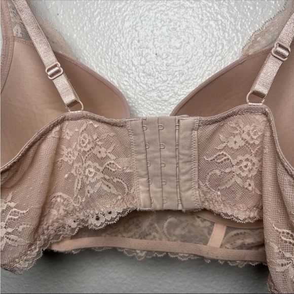 Parfait Women's 40C Sandrine Plunge Lace Adjustable Strap Lined Bra Rose - Picture 5 of 7